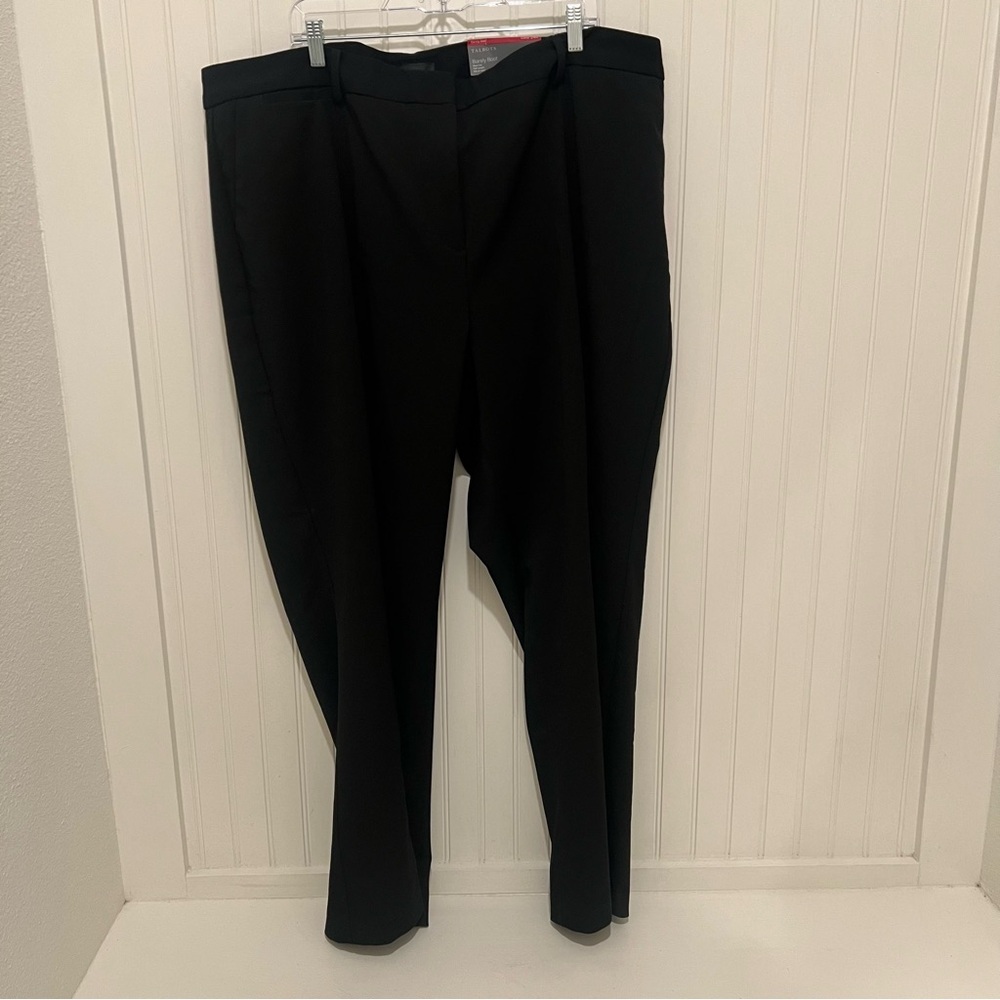 Talbots Classic Black Dress Pants Women Barely Boot Curvy